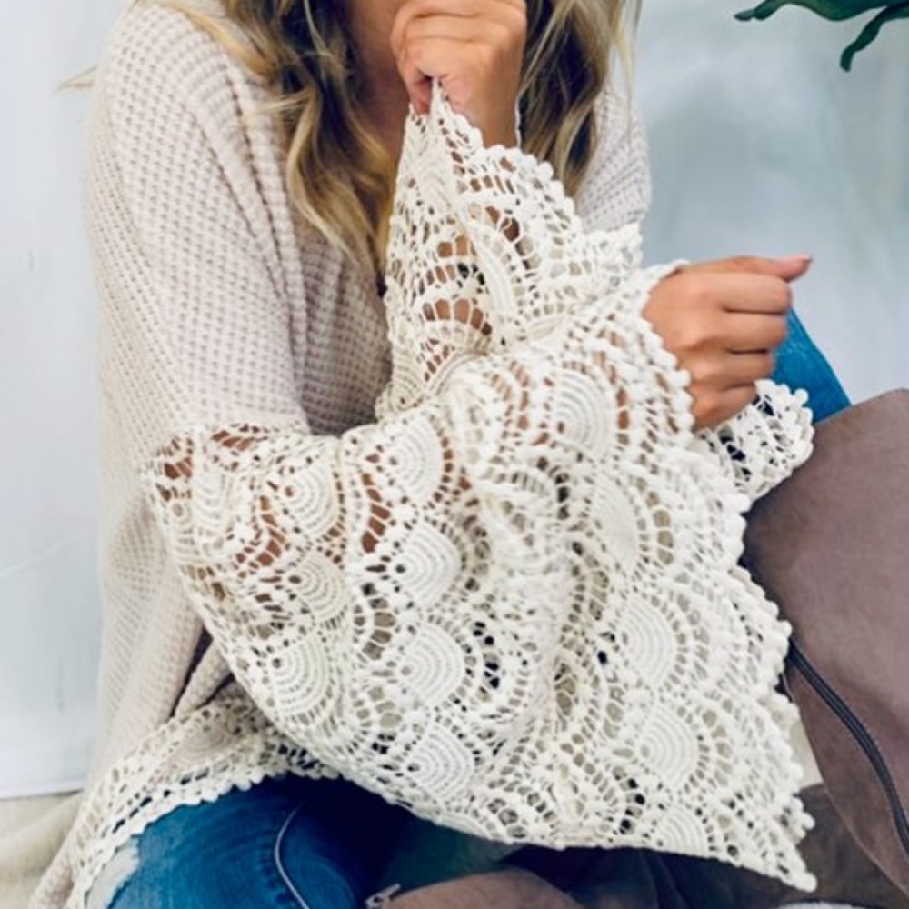 Bell sleeved sweater